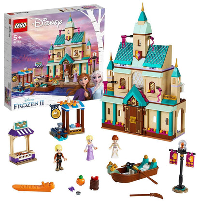 LEGO® Disney Frozen 2 Arendelle Castle Village playset with Anna and Elsa figures, castle and accessories.