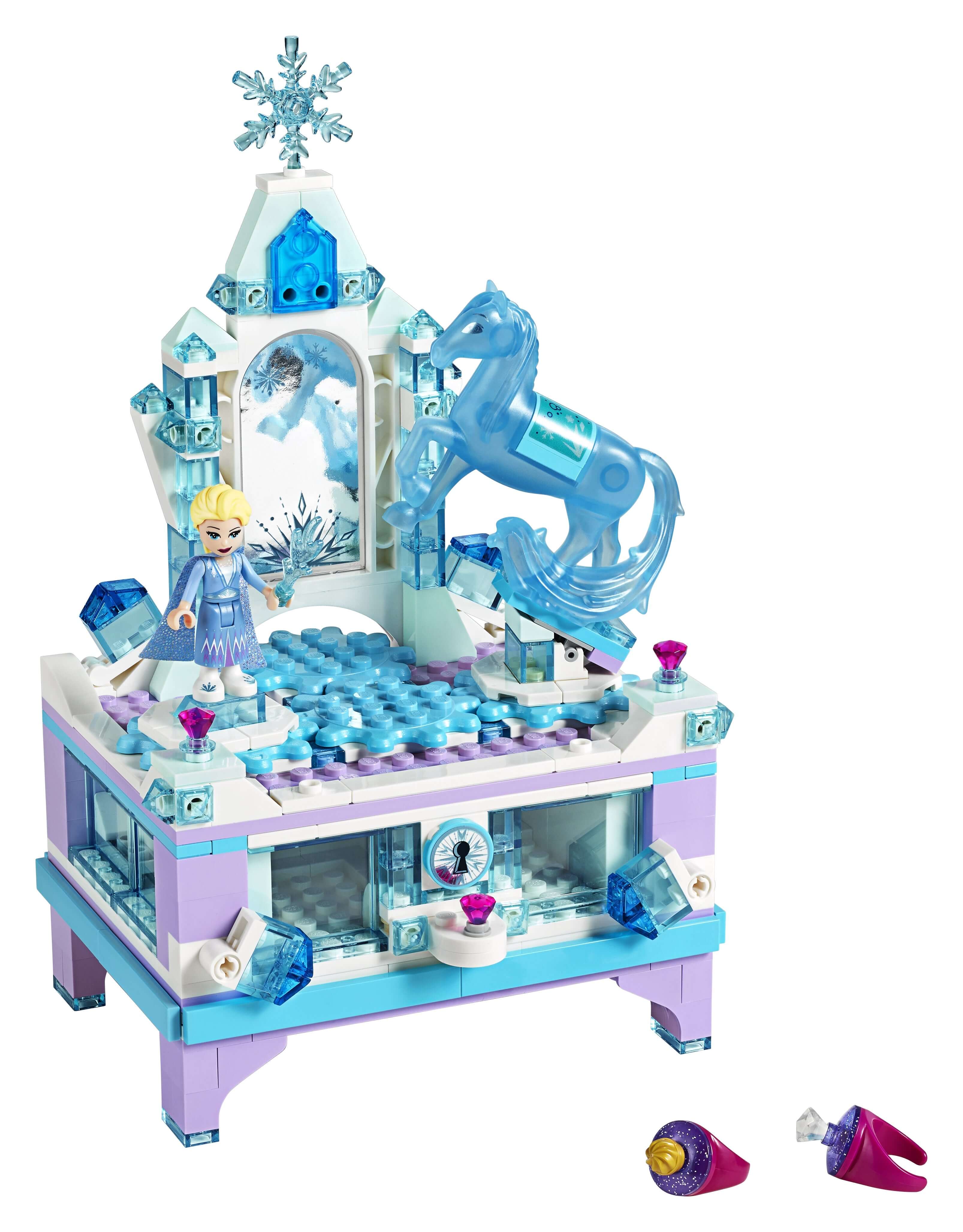 LEGO Disney Frozen 2 Elsa's Jewellery Box Set 41168 with Elsa figure and sparkling jewels for creative play.