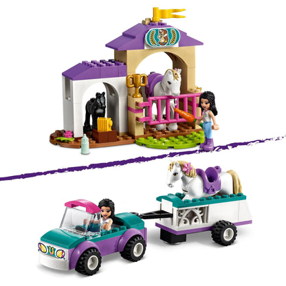 LEGO® Friends Horse Training and Trailer Toy 41441 featuring a horse stable and trailer for imaginative play.