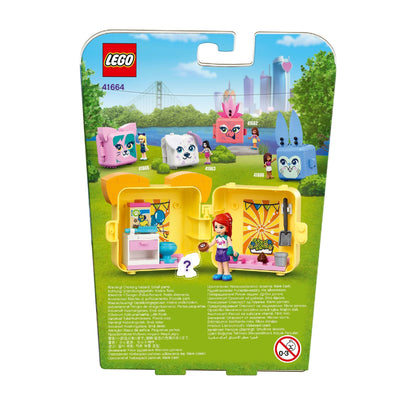LEGO Friends Mia's Pug Cube Playset 41664 showing colorful portable cubes and fun accessories for kids.