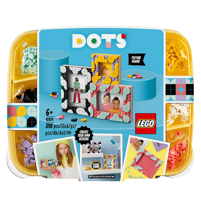 LEGO DOTS Creative Picture Frames Set 41914 with connectable frames and colorful tiles for design fun