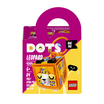 LEGO® DOTS Bag Tag Leopard Crafts Set for Kids 41929