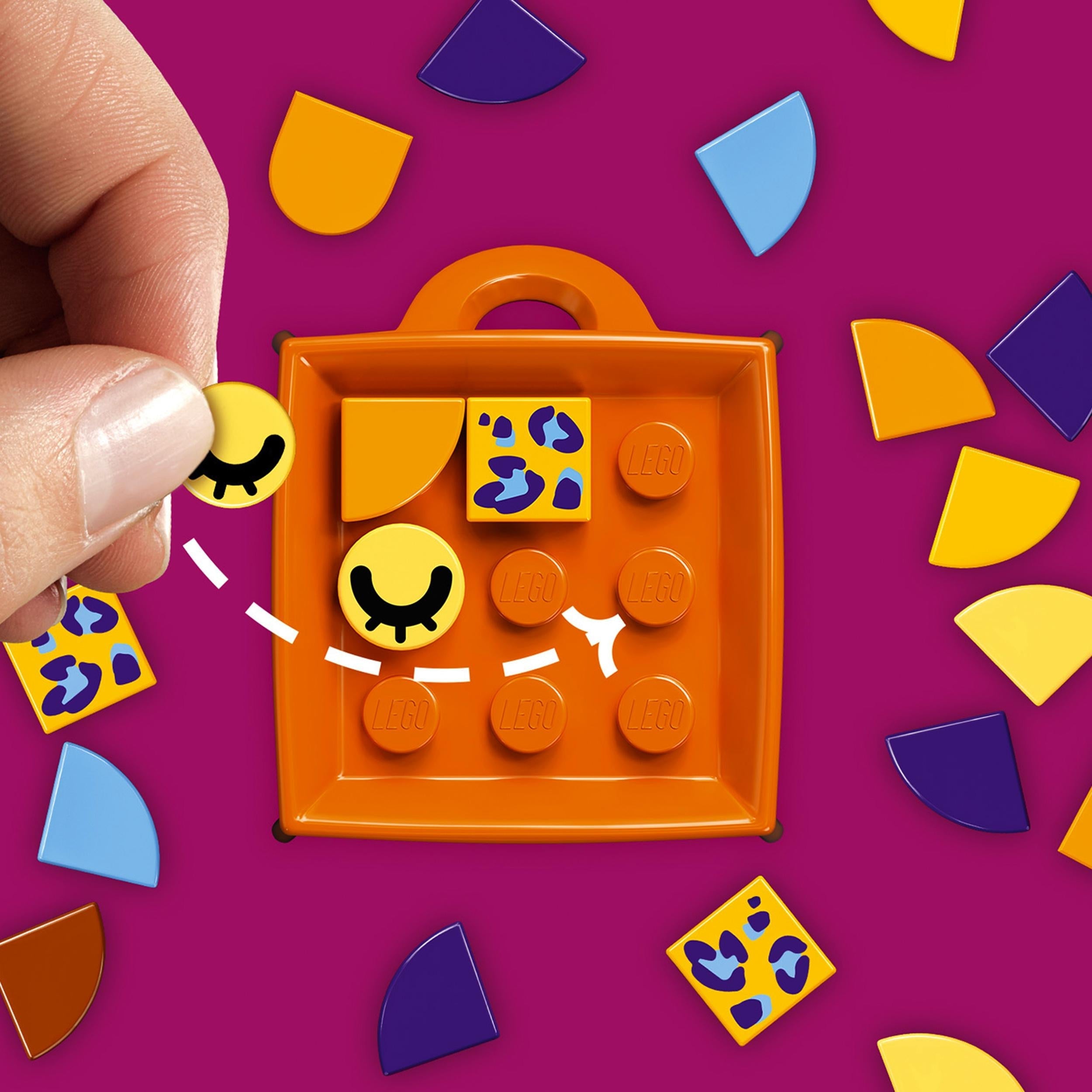 LEGO® DOTS Bag Tag Leopard Crafts Set for Kids 41929