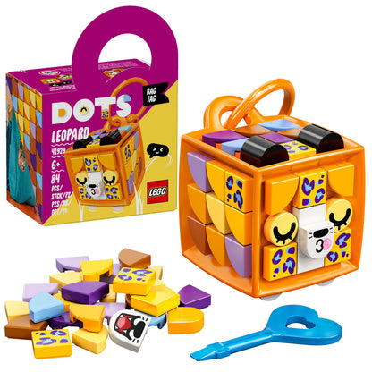 LEGO® DOTS Bag Tag Leopard Crafts Set for Kids 41929