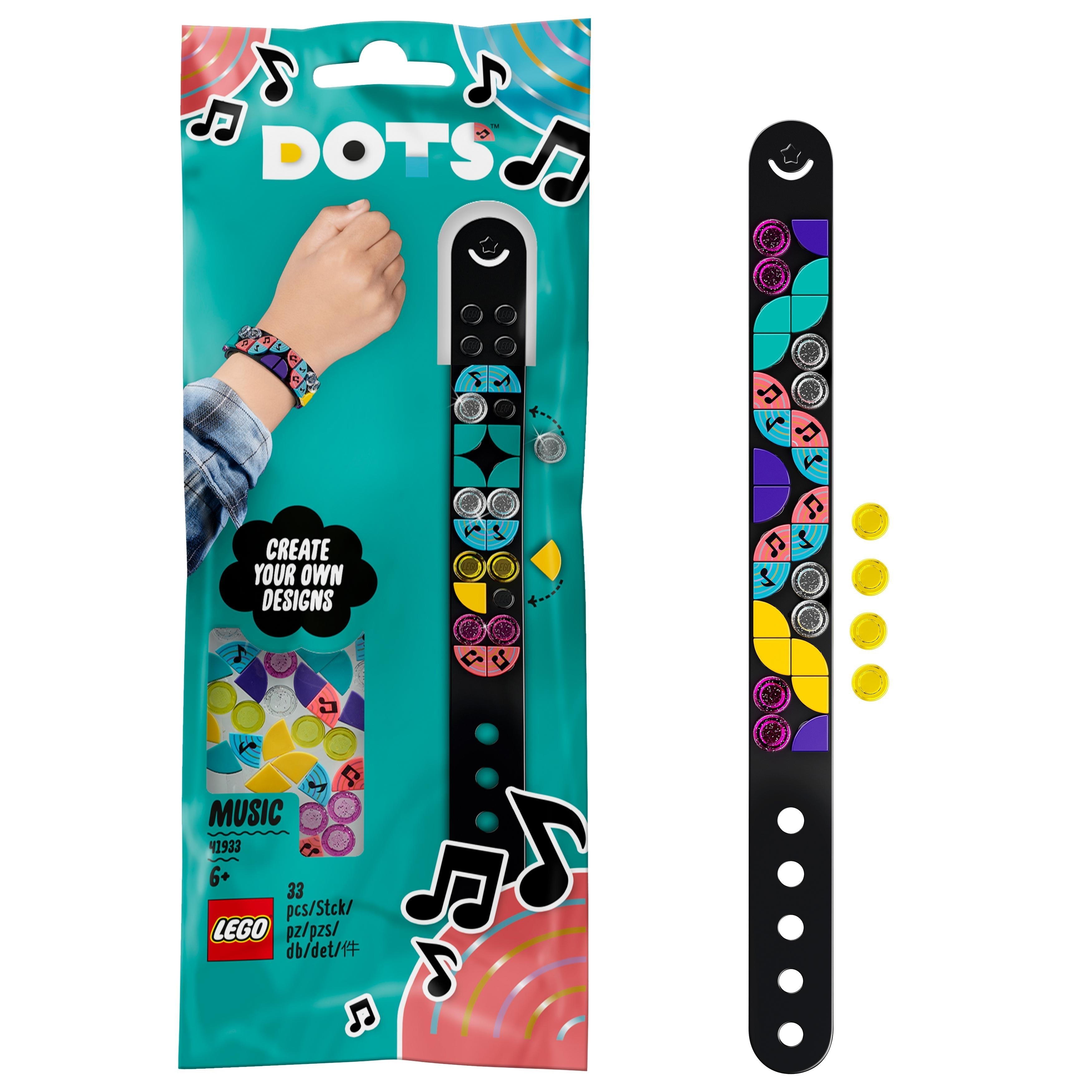 LEGO® DOTS Music Bracelet Craft Set for Kids 41933