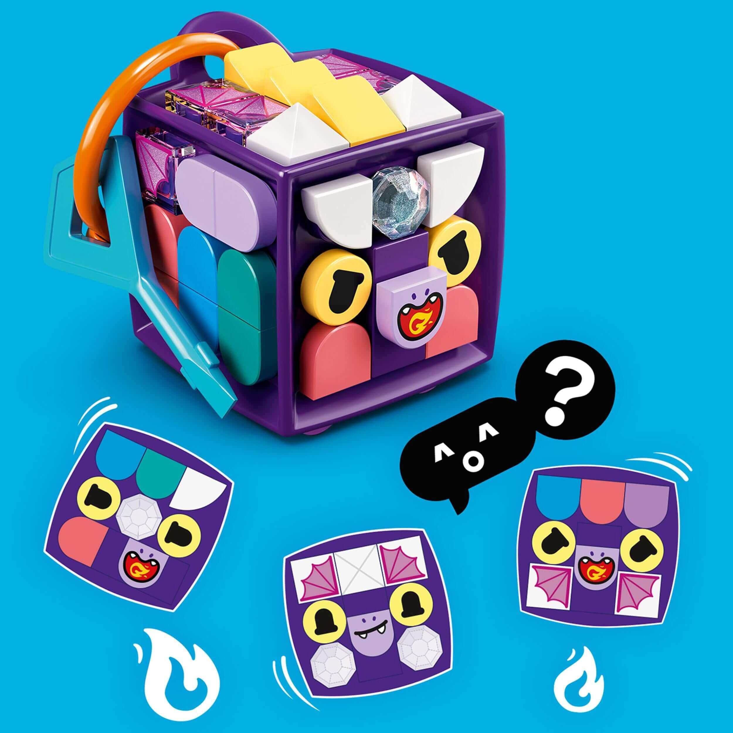 LEGO DOTS Bag Tag Dragon set 41939, featuring customizable tiles and vibrant design for creative accessory lovers.