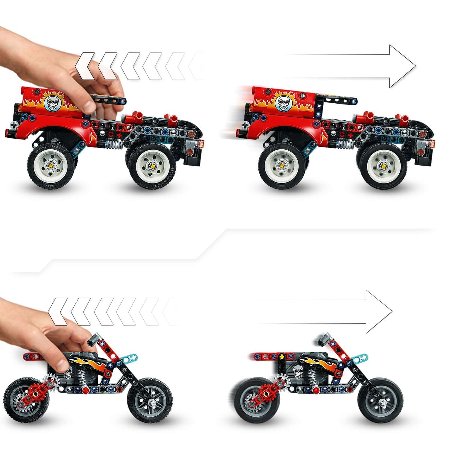 LEGO® Technic Stunt Show Truck & Bike Toy 42106