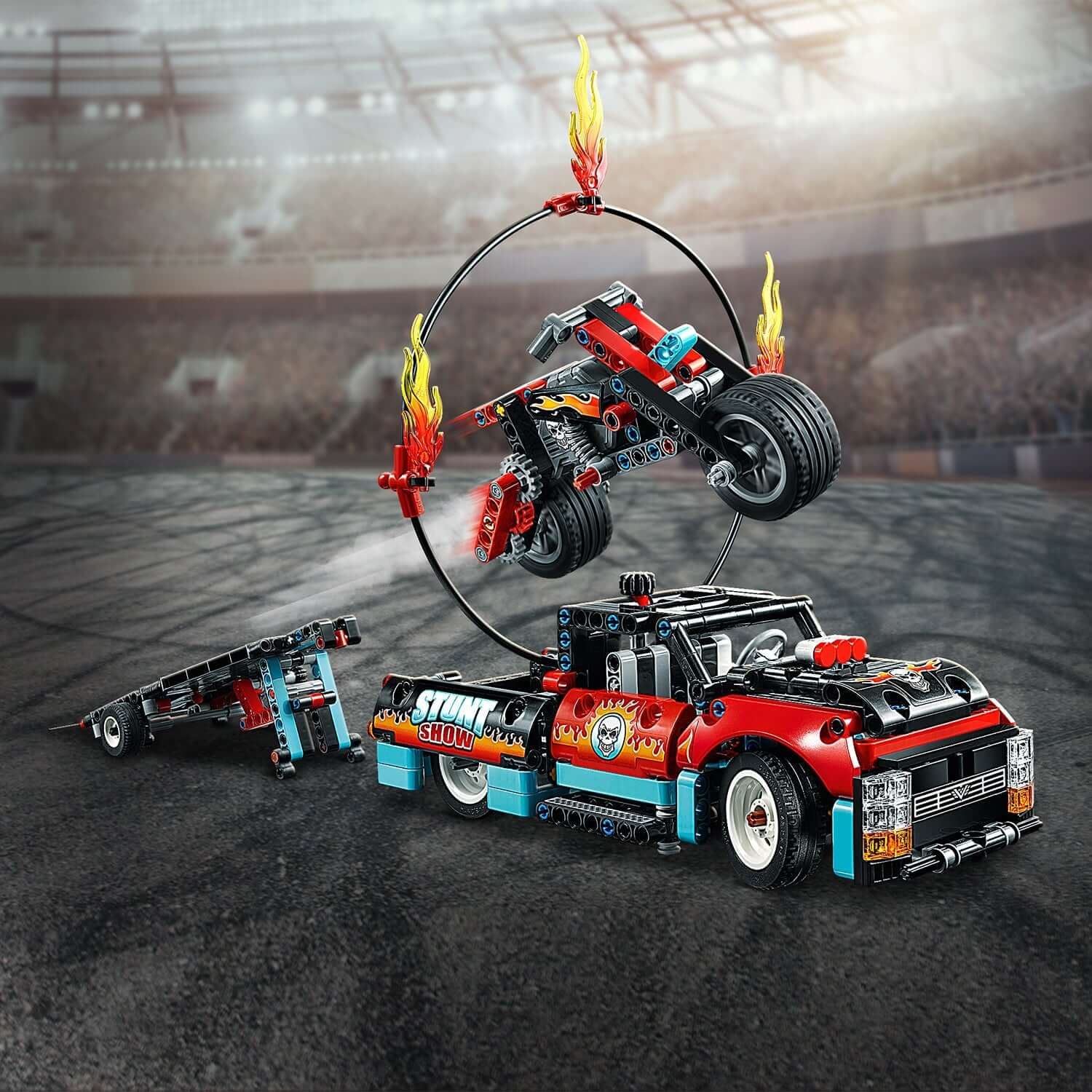 LEGO® Technic Stunt Show Truck & Bike Toy 42106