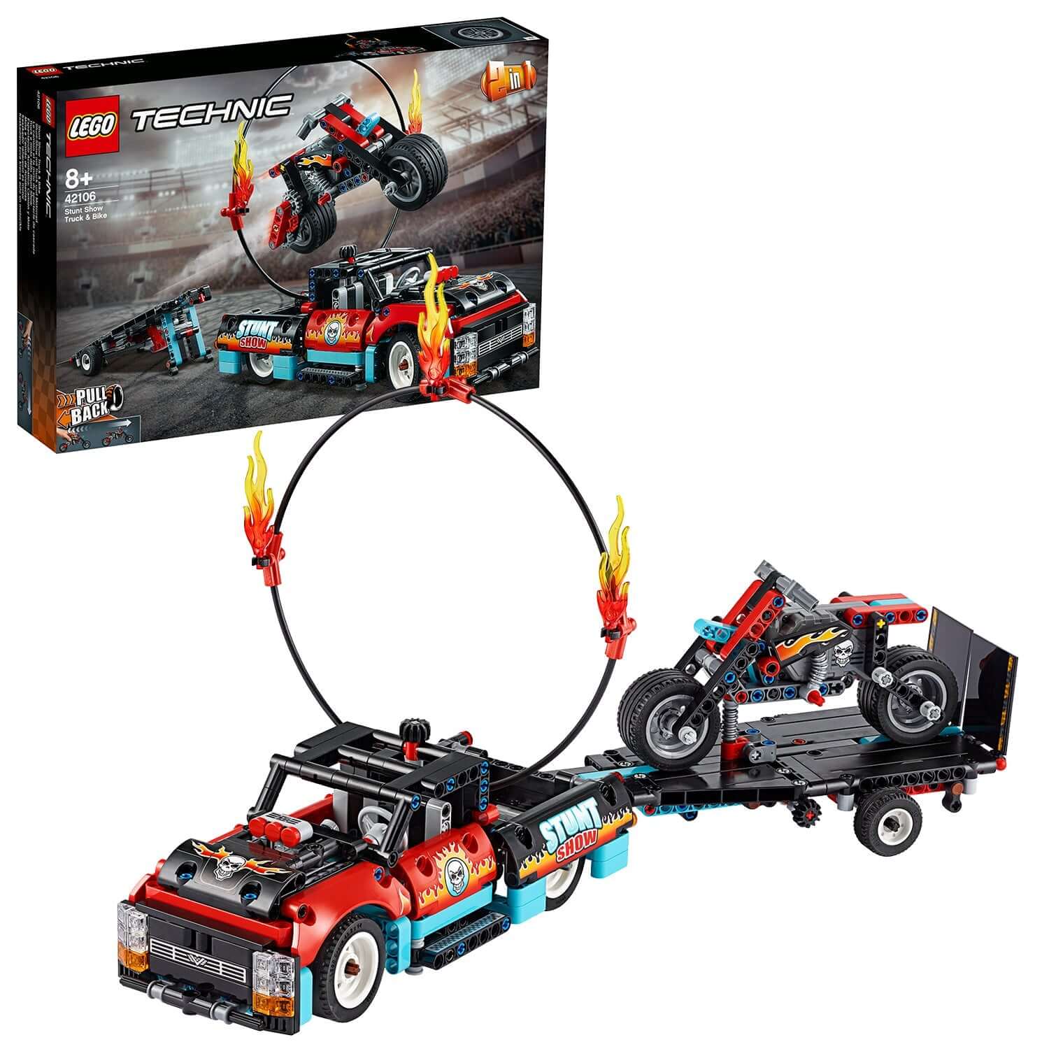 LEGO® Technic Stunt Show Truck & Bike Toy 42106
