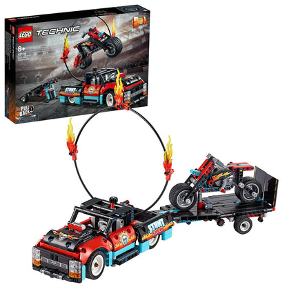 LEGO® Technic Stunt Show Truck & Bike Toy 42106