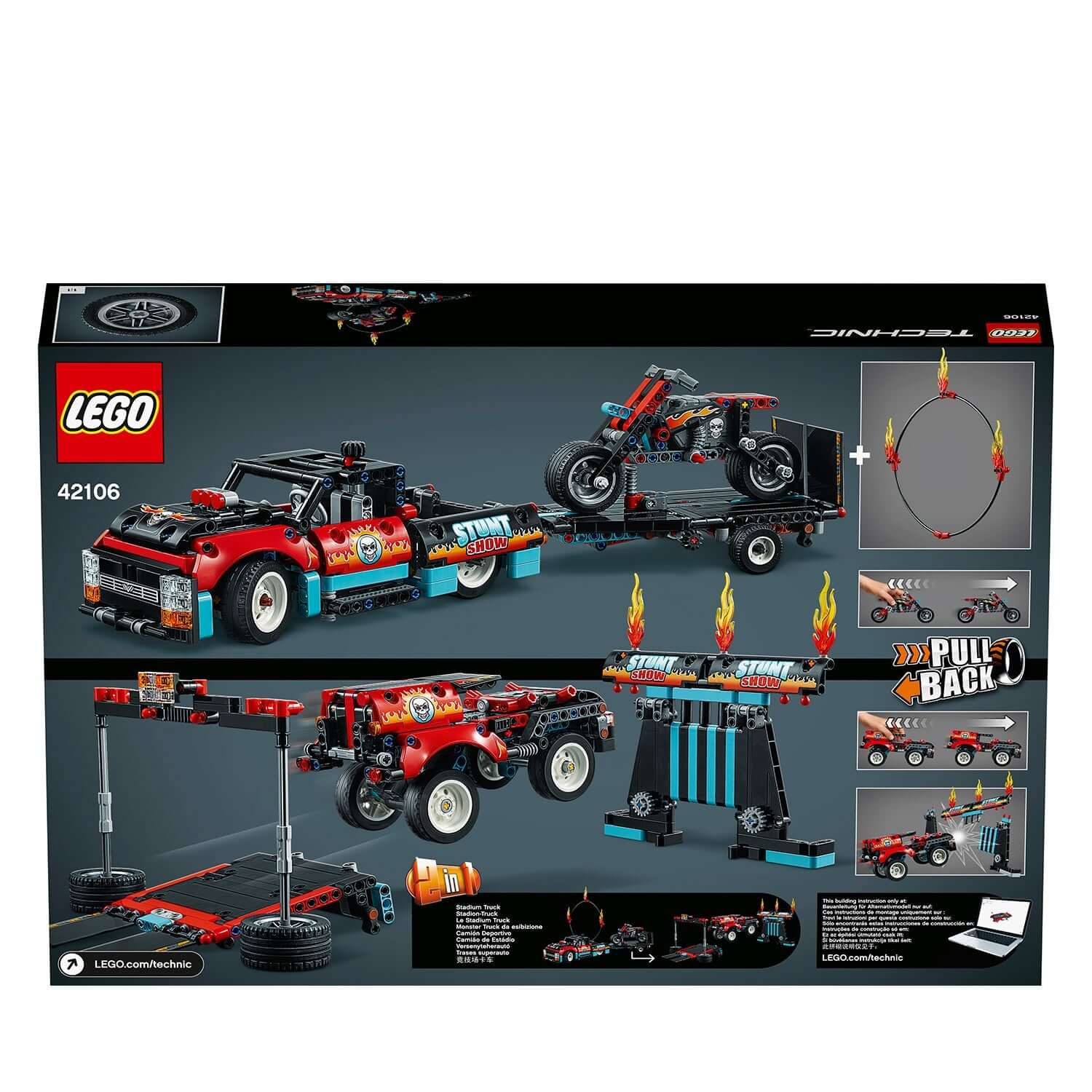 LEGO® Technic Stunt Show Truck & Bike Toy 42106