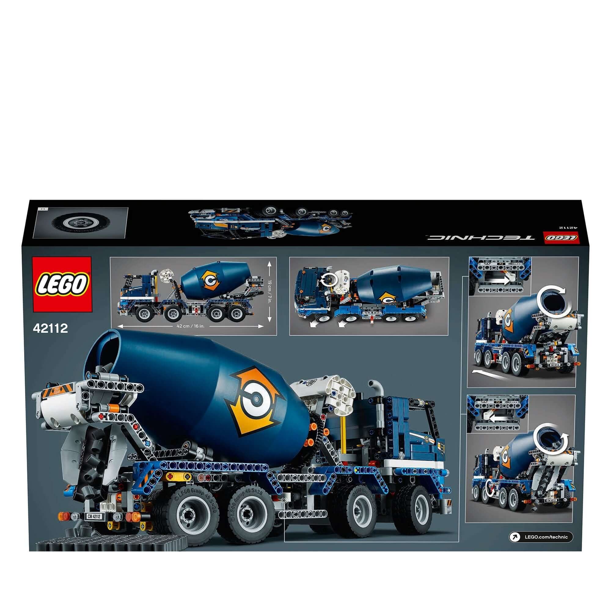 LEGO® Technic Concrete Mixer Truck Toy 42112