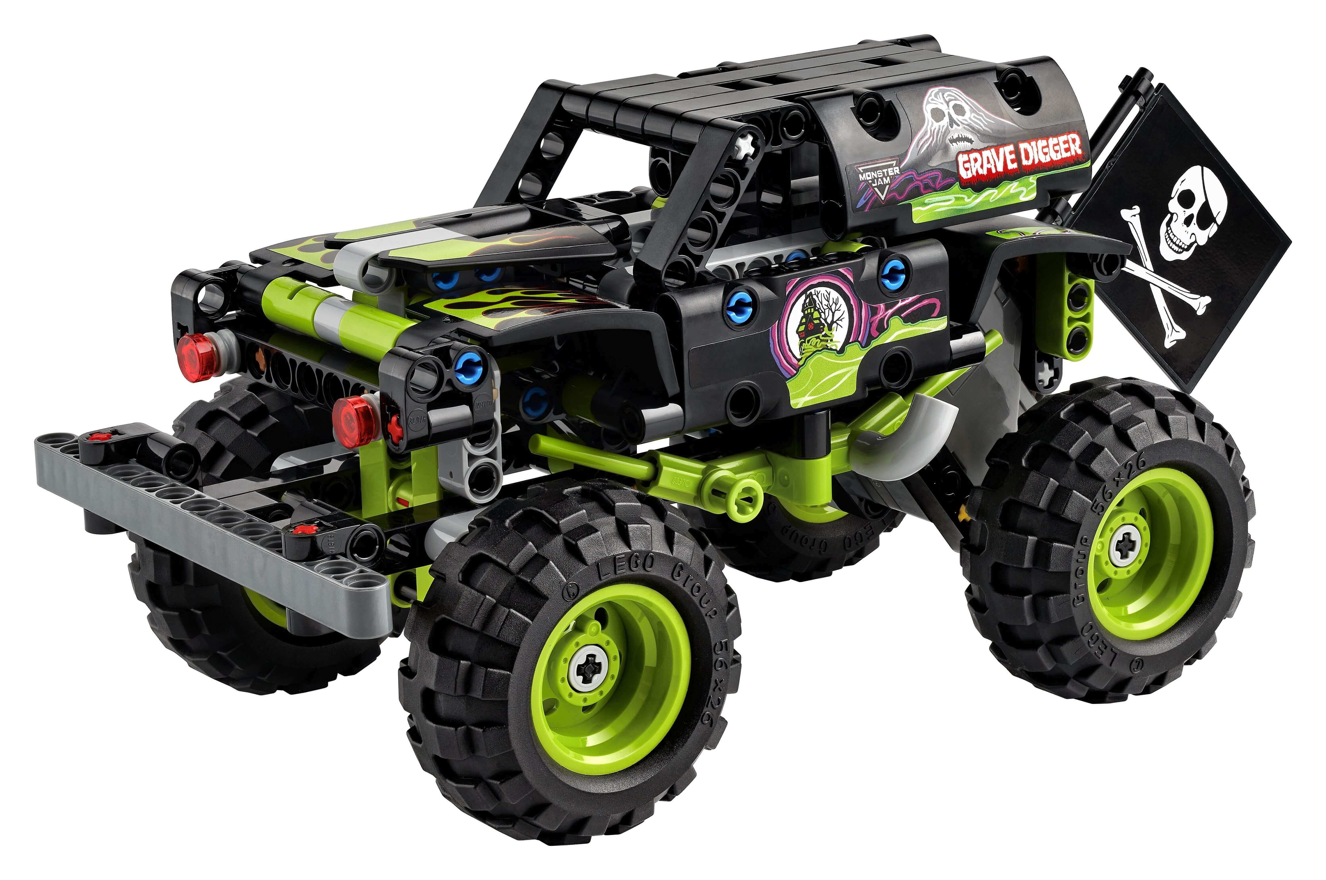 LEGO Technic Monster Jam Grave Digger Toy 42118 featuring an off-road buggy with distinct black and green design.