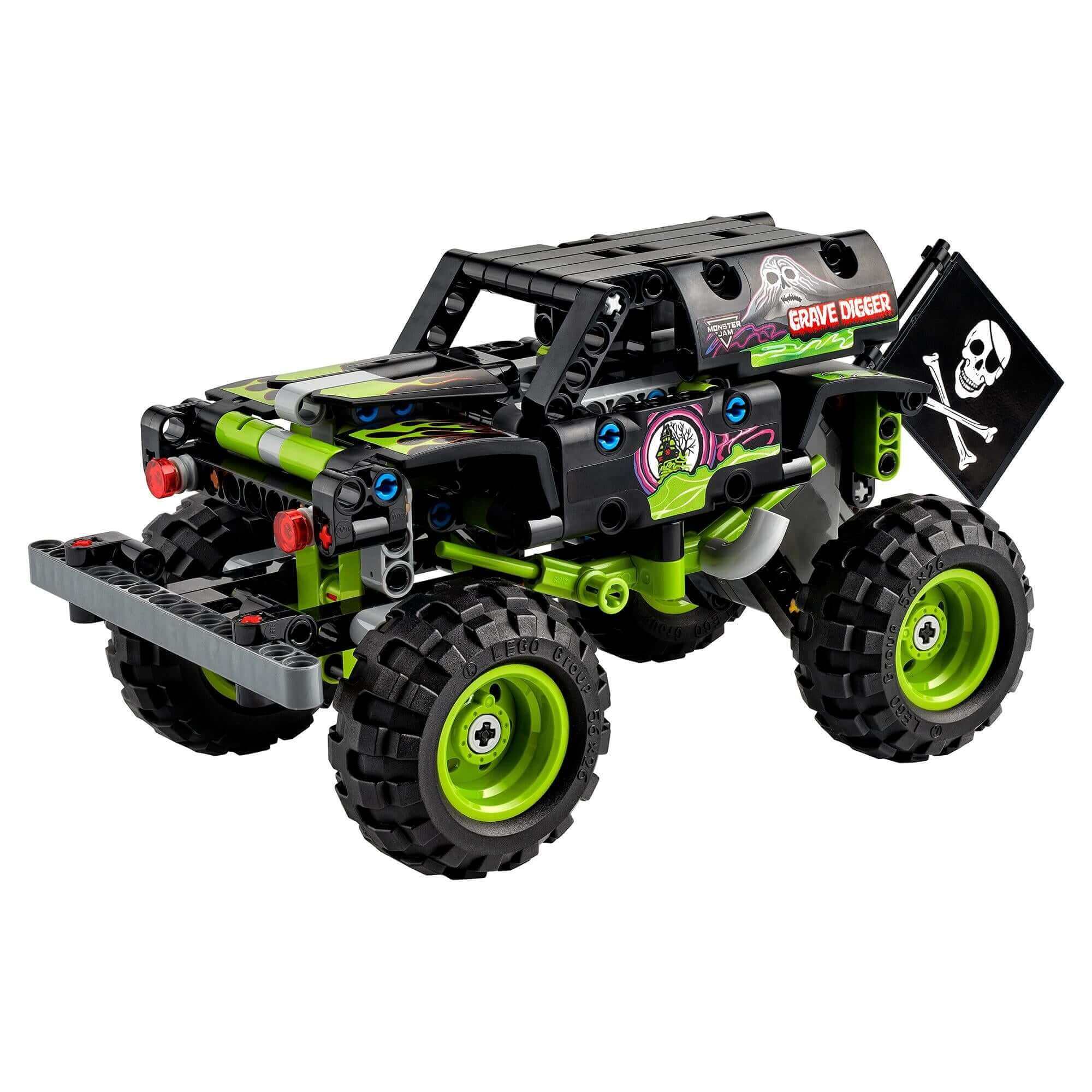 LEGO Technic Monster Jam Grave Digger Toy 42118, featuring a detailed monster truck design with off-road capabilities.
