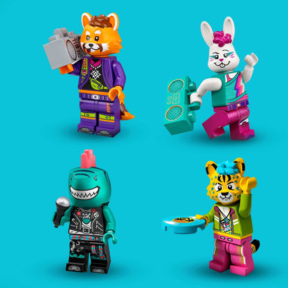 LEGO® VIDIYO Bandmates music minifigures set featuring colorful characters ready for music video-making.