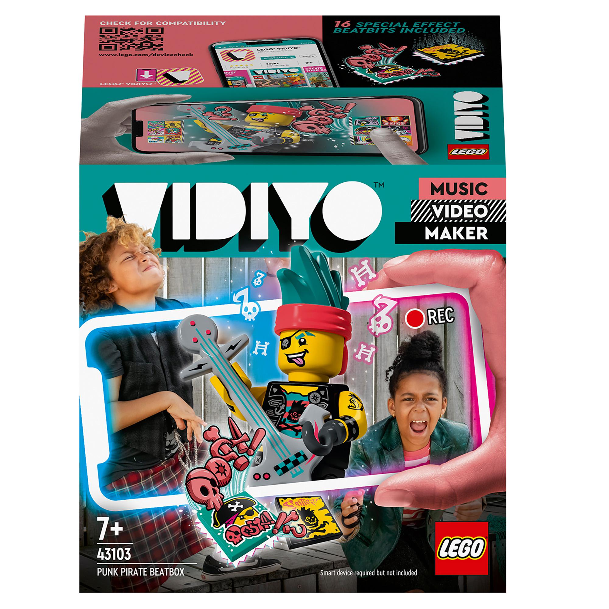 LEGO® VIDIYO Punk Pirate BeatBox set 43103, inspiring kids to create music videos with fun characters.
