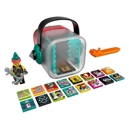 LEGO® VIDIYO Punk Pirate BeatBox set with character, accessories, and colorful song tiles for creating music videos.
