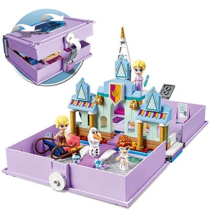 LEGO Disney Frozen II Anna and Elsa’s Storybook 43175 with Arendelle castle and mini doll figures including Olaf.