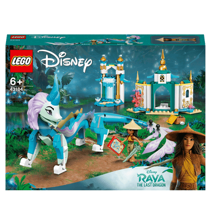 LEGO Disney Raya and Sisu Dragon set 43184 with mini-doll and dragon figure, ideal for imaginative play.