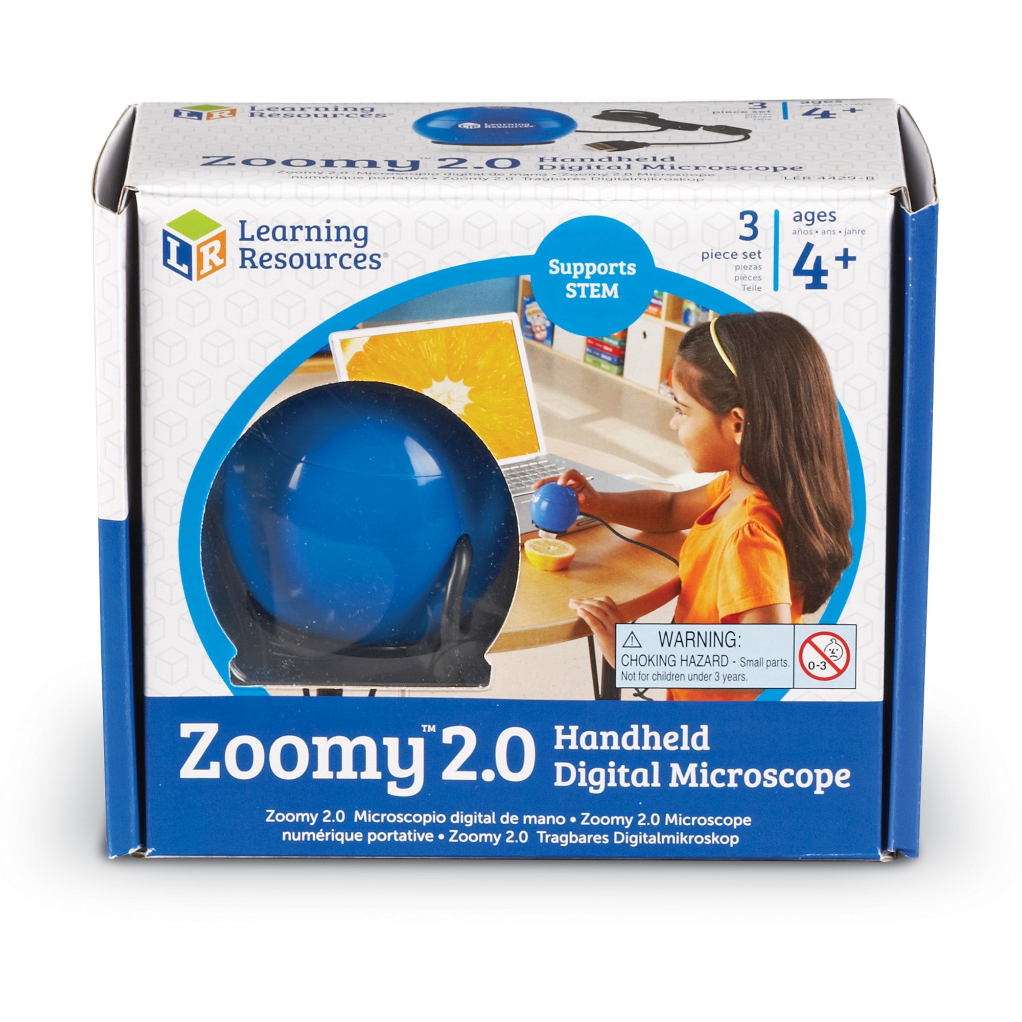 Zoomy™ 2.0 Handheld Digital Microscope (Blue)