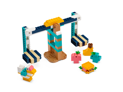 LEGO® Education Science kit for Year 1-3 featuring a swing set and colorful building elements for hands-on learning.