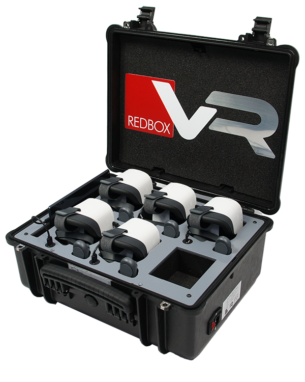 RedboxVR Pico G2 4K kit featuring robust headset storage and intelligent charging solutions.