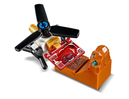 LEGO® City Mars Research Shuttle helidrone with rotating blades and cargo platform for space exploration adventures.