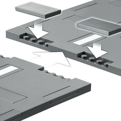 LEGO® City Road Plates showing connection points for easy assembly and expansion of your city layout.