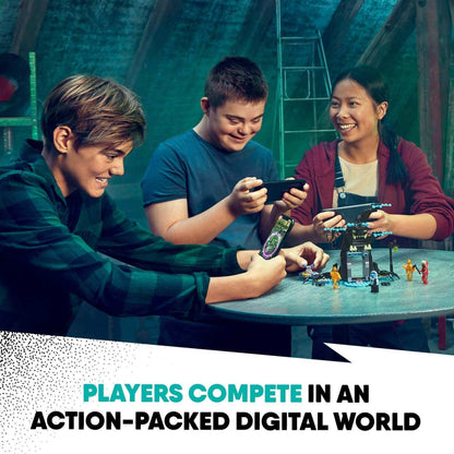 Kids enjoying LEGO® Hidden Side gameplay, competing in an engaging digital experience with AR technology.