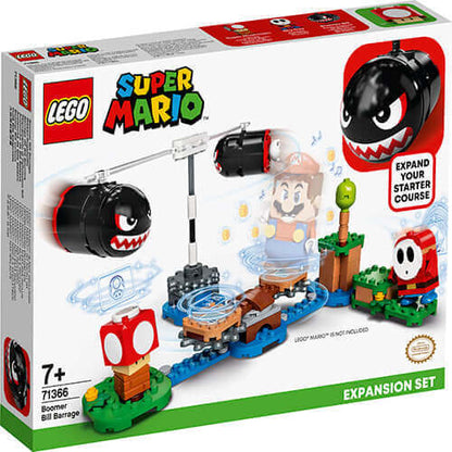 LEGO® Super Mario™ 71366 Boomer Bill Barrage Expansion Set with Mario, Shy Guy, and collectibles.