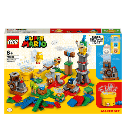LEGO Super Mario Master Adventure Maker Set 71380, create custom levels for kids ages 6+, inclusive play and creativity.