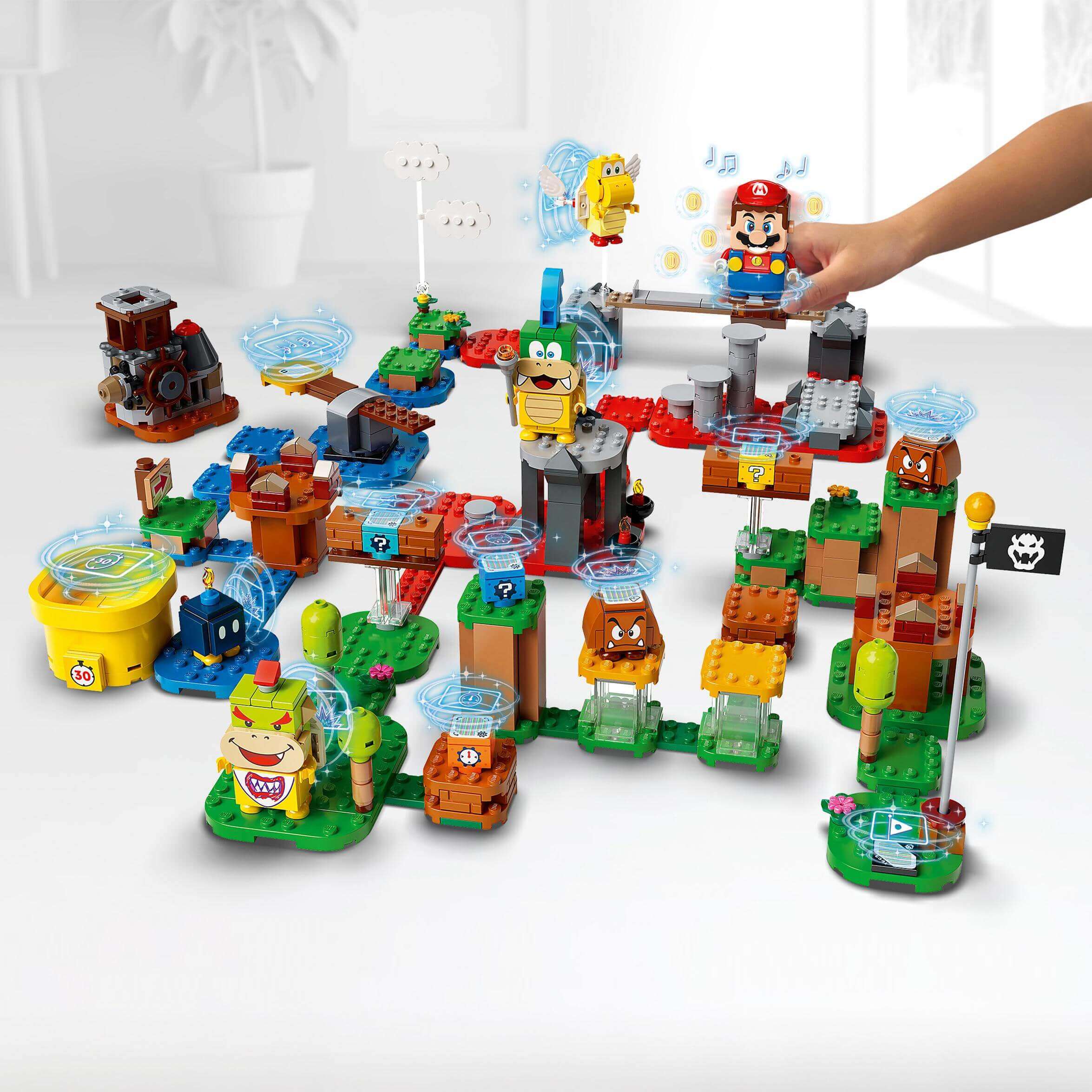 Colorful LEGO® Super Mario Master Adventure Maker Set 71380 with creative levels and interactive gameplay for kids.