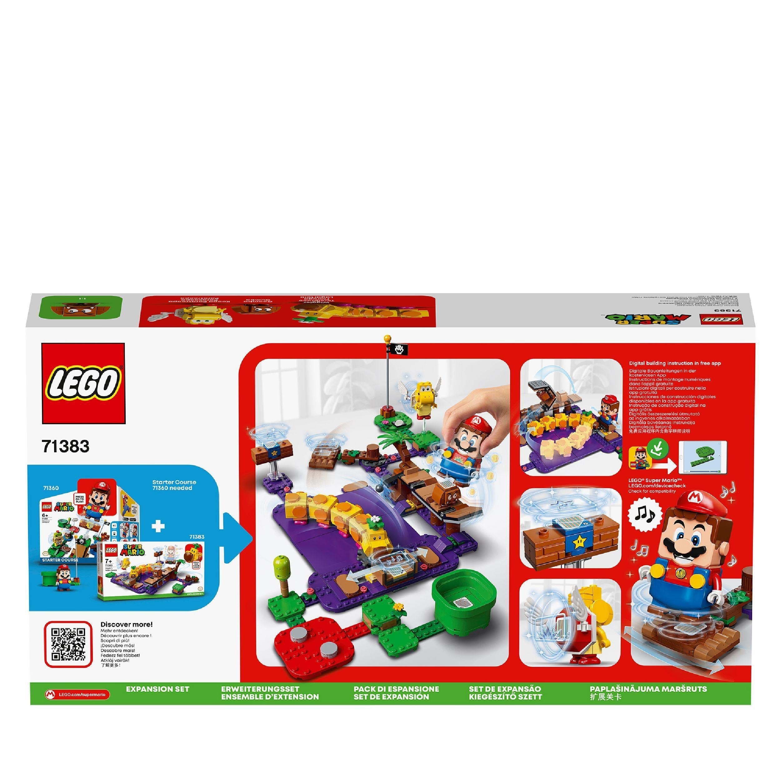 LEGO Super Mario Poison Swamp Expansion Set 71383, featuring Soda Jungle level and iconic enemy battles.