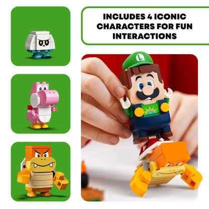LEGO® Super Mario Adventures with Luigi Starter Course featuring 4 iconic characters for interactive play.