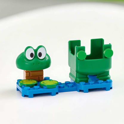 LEGO® Super Mario Frog Mario Power-Up Pack Toy 71392 featuring frog suit and interactive elements for play.