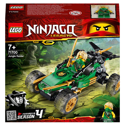 LEGO NINJAGO Legacy Jungle Raider Set 71700 with Lloyd minifigure for kids' imaginative play.
