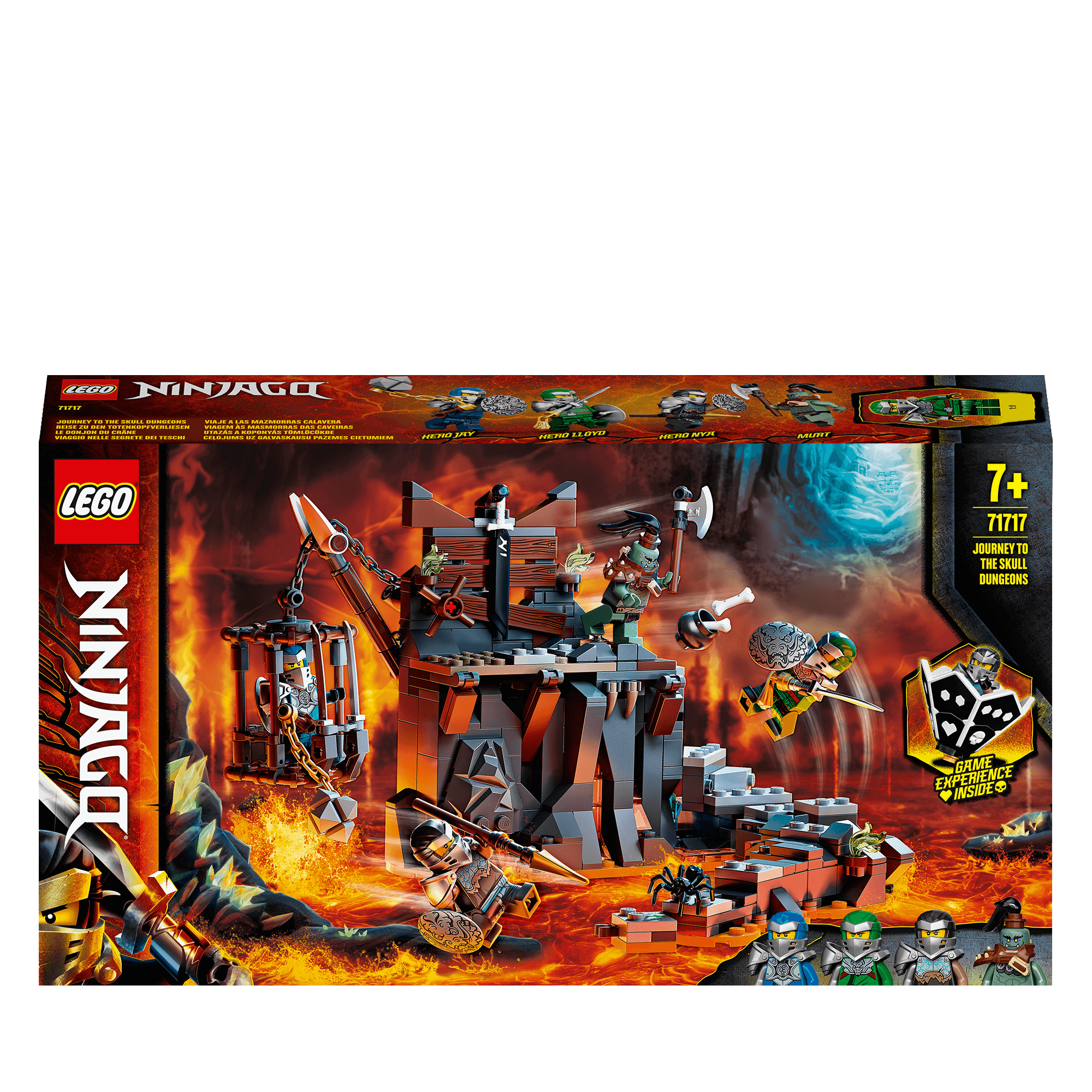LEGO NINJAGO Journey to the Skull Dungeons Set 71717 for kids, featuring ninja action and adventure in Shintaro.
