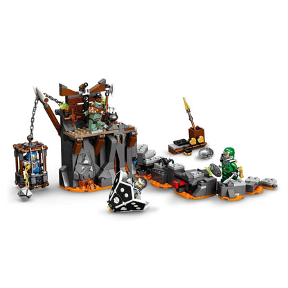 LEGO NINJAGO Journey to the Skull Dungeons Set 71717 with ninja figures and dungeon play features.