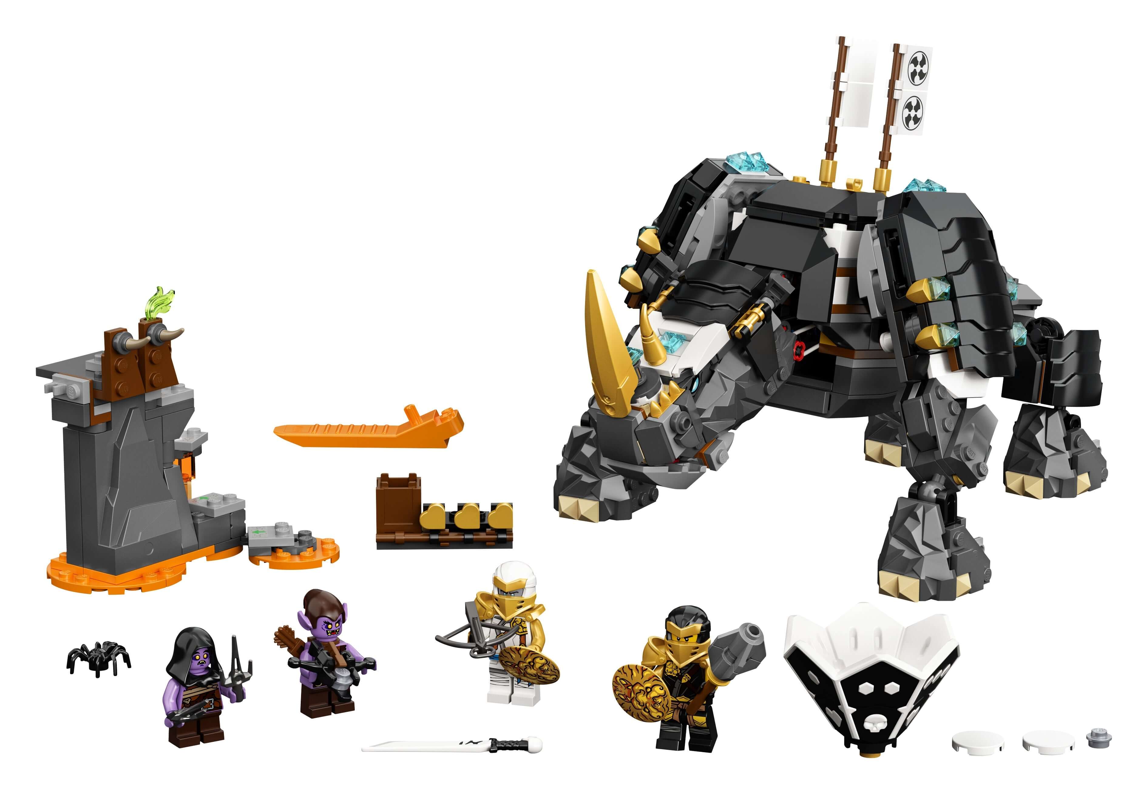 LEGO NINJAGO Zane's Mino Creature 2in1 Set 71719 with minifigures and Mino creature for ninja battles.