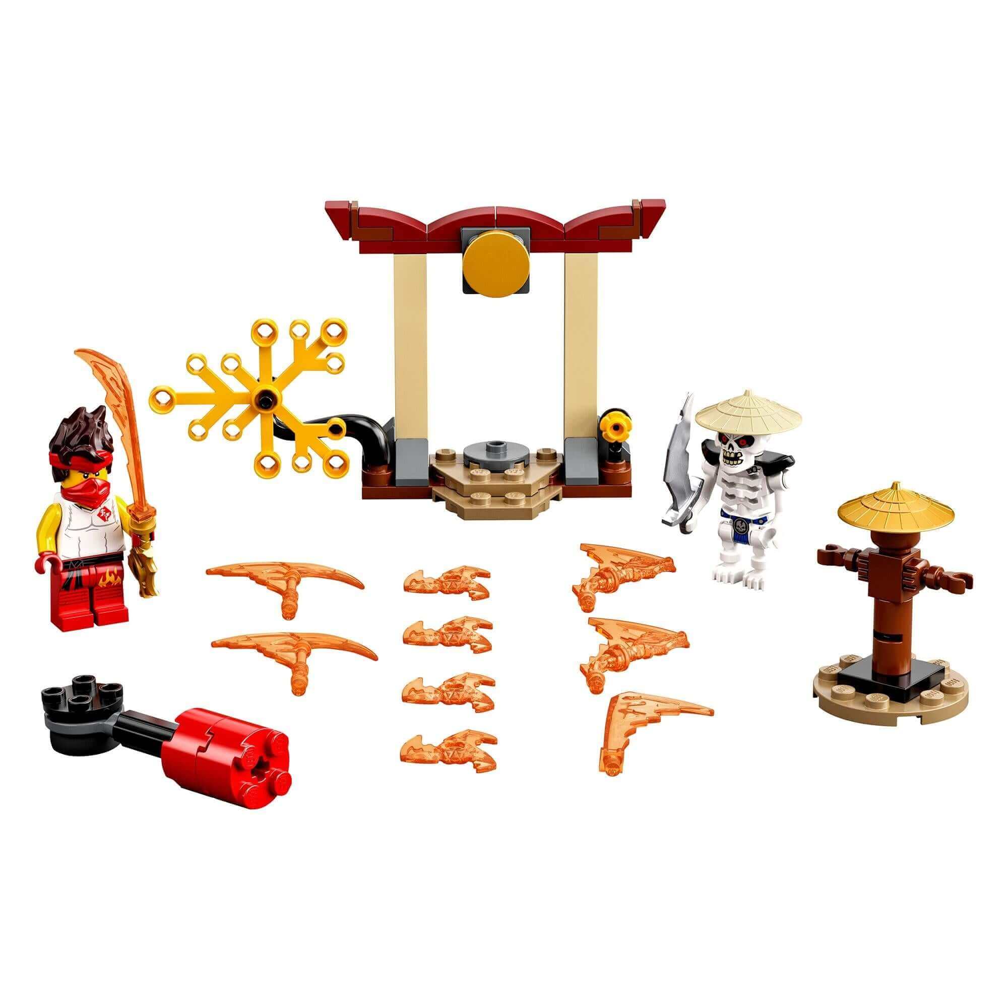 LEGO® NINJAGO Epic Battle Set featuring Kai and Skulkin with accessories for epic ninja battles.