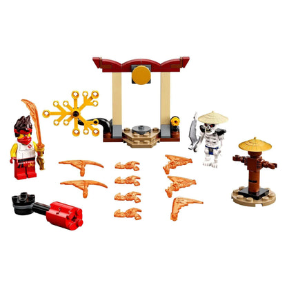 LEGO® NINJAGO Epic Battle Set featuring Kai and Skulkin with accessories for epic ninja battles.