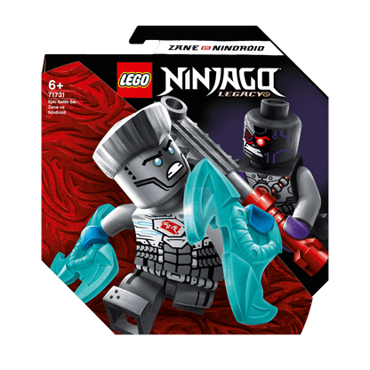 LEGO NINJAGO Epic Battle Set Zane vs. Nindroid 71731 with action figures for adventurous play.