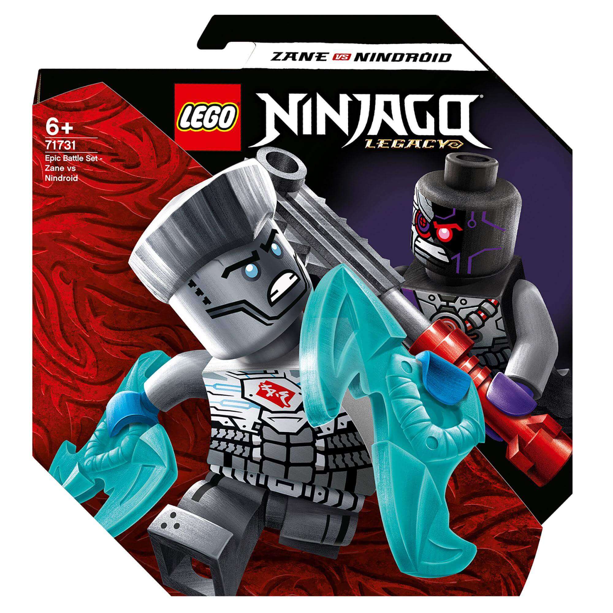 LEGO NINJAGO Epic Battle Set featuring Zane and Nindroid, ideal for action-packed playtime for kids.