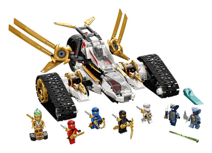 LEGO NINJAGO Legacy Ultra Sonic Raider Set 71739 with 4-in-1 vehicle and ninja minifigures for imaginative play.