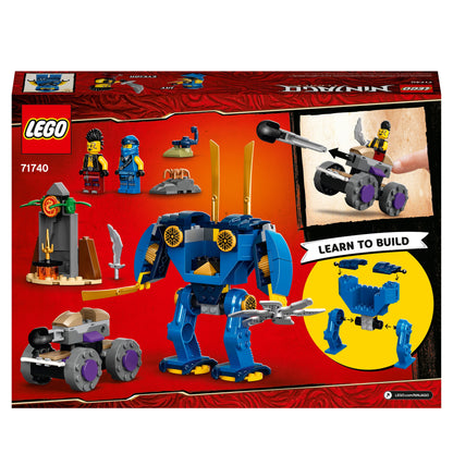 LEGO NINJAGO Legacy Jay’s Electro Mech Toy 71740 with mech, minifigures, and accessories for creative play.