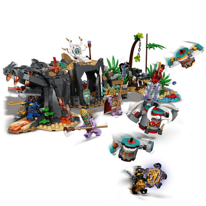 LEGO NINJAGO Keepers’ Village playset 71747 featuring heroes, traps, and rescue missions inspired by the TV series.