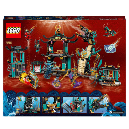 LEGO NINJAGO Temple of the Endless Sea Set 71755 with 7 minifigures for underwater battles from Seabound series.