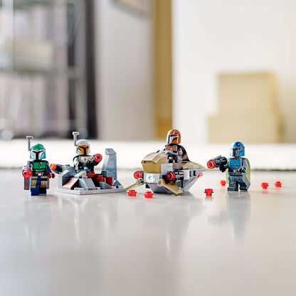 LEGO Star Wars Mandalorian Battle Pack Set 75267 with mini-figures and speeder, perfect for kids' imaginative play.
