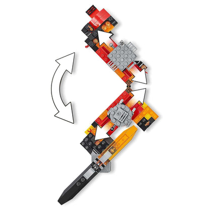 LEGO® Star Wars Duel on Mustafar playset features a buildable lightsaber for epic Obi-Wan vs. Anakin duels.