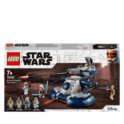 LEGO Star Wars Armored Assault Tank (AAT) 75283 set including figures and missile shooter for imaginative play.